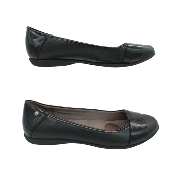 Life Stride Velocity Women’s 11M Black Flats Memory Foam Shoes Slip Ons Flex - Picture 2 of 7